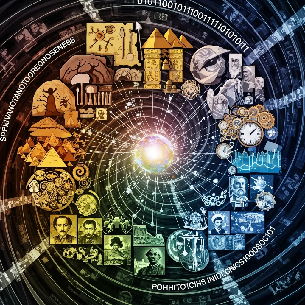 Abstrakt representation av vår historia