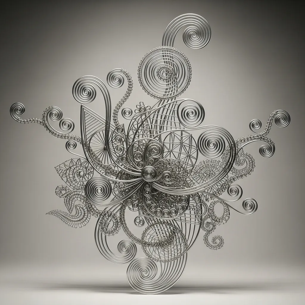 Dekorativ tråd design